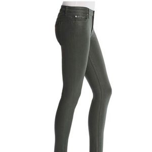 7 for All Mankind vegan leather skinny jean sz 25